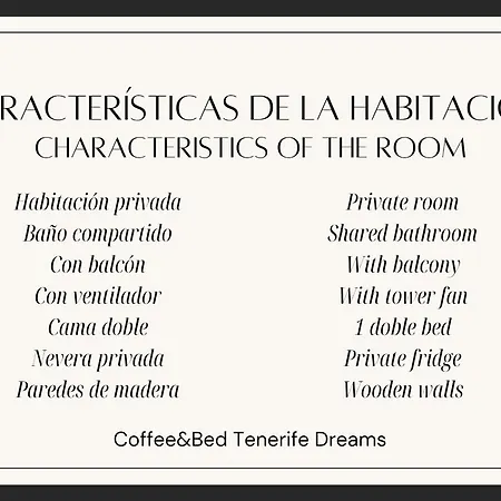 Hostel Tenerife Dreams Coffee&bed *